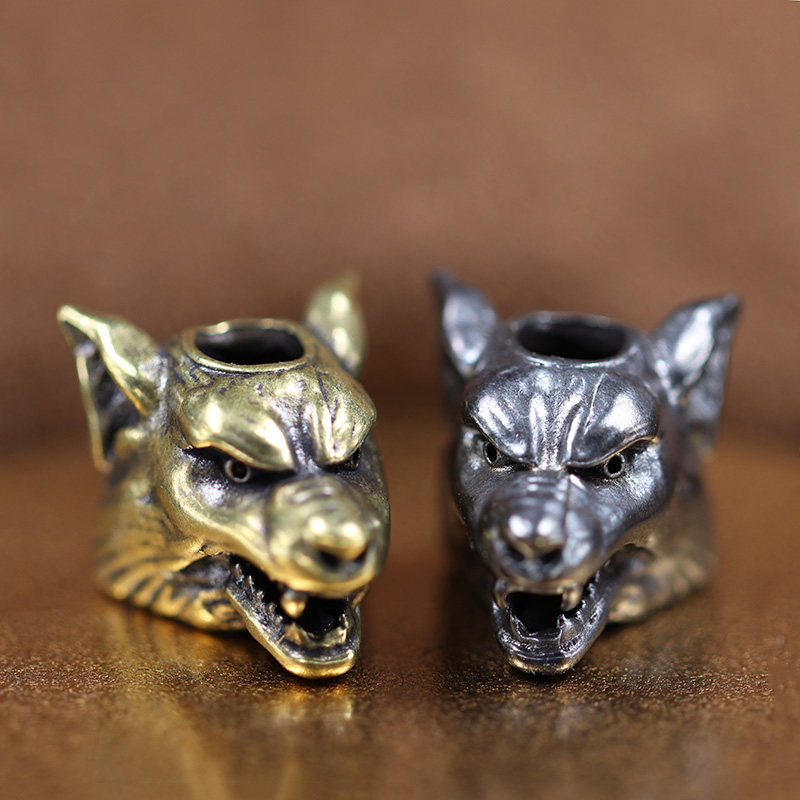 Wolf Jewelry & Watches Tampa Reviews - Hayvan Kurt Savaşçıları Kafa Heykel Pirinç