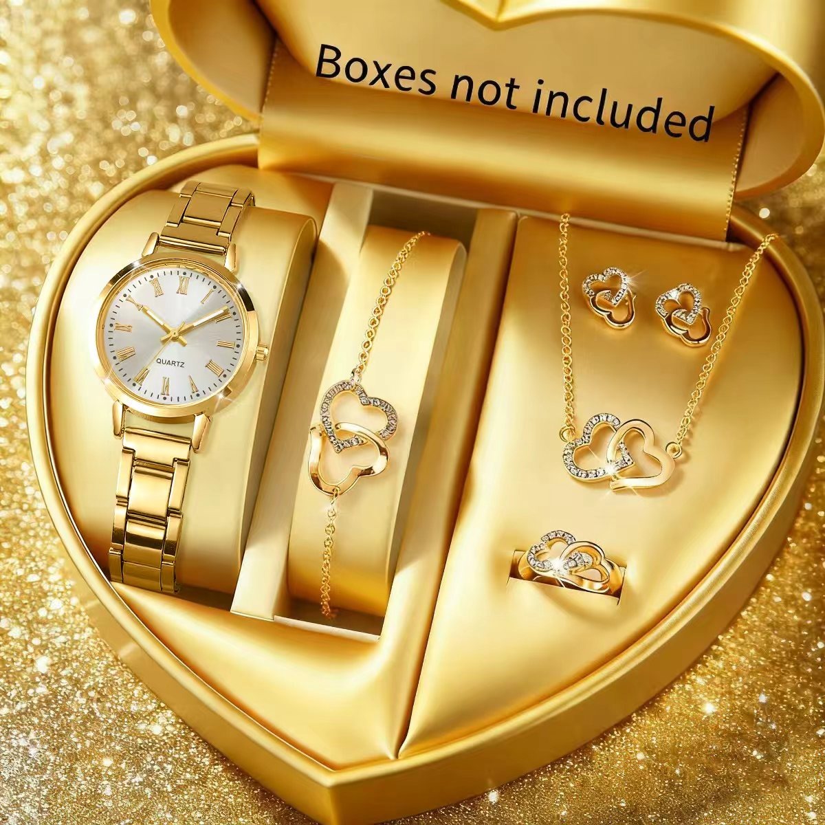 Jewelry Box Watches Bracelets - 6 adet moda kadın Quartz saat