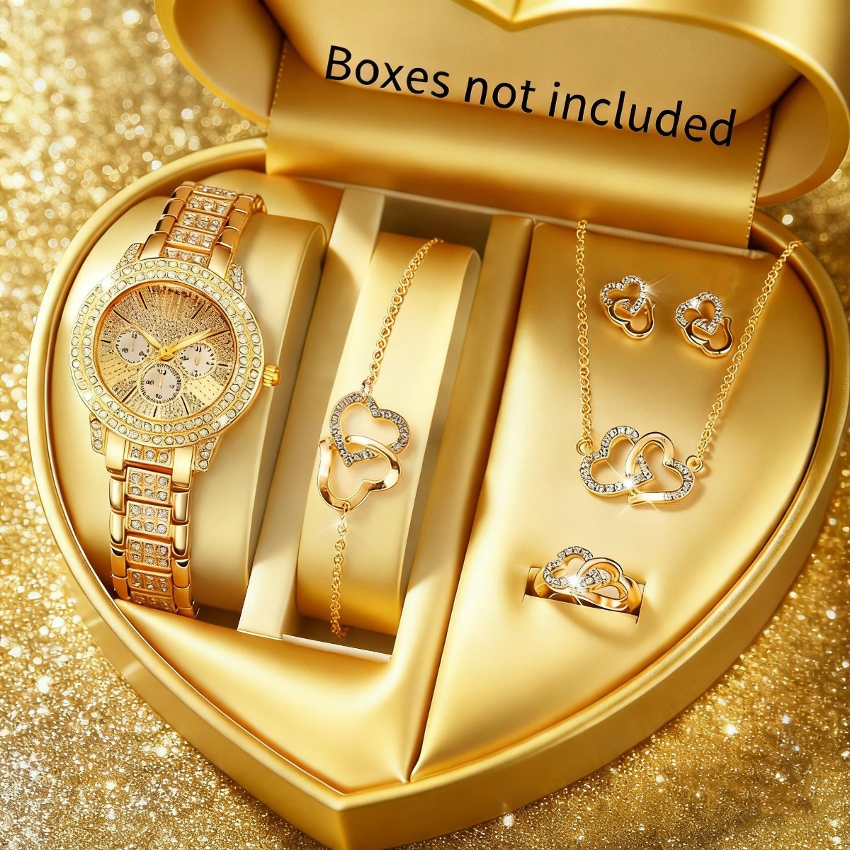 Mystery Jewelry Jar Watches - 6 adet lüks taklidi kadın izle