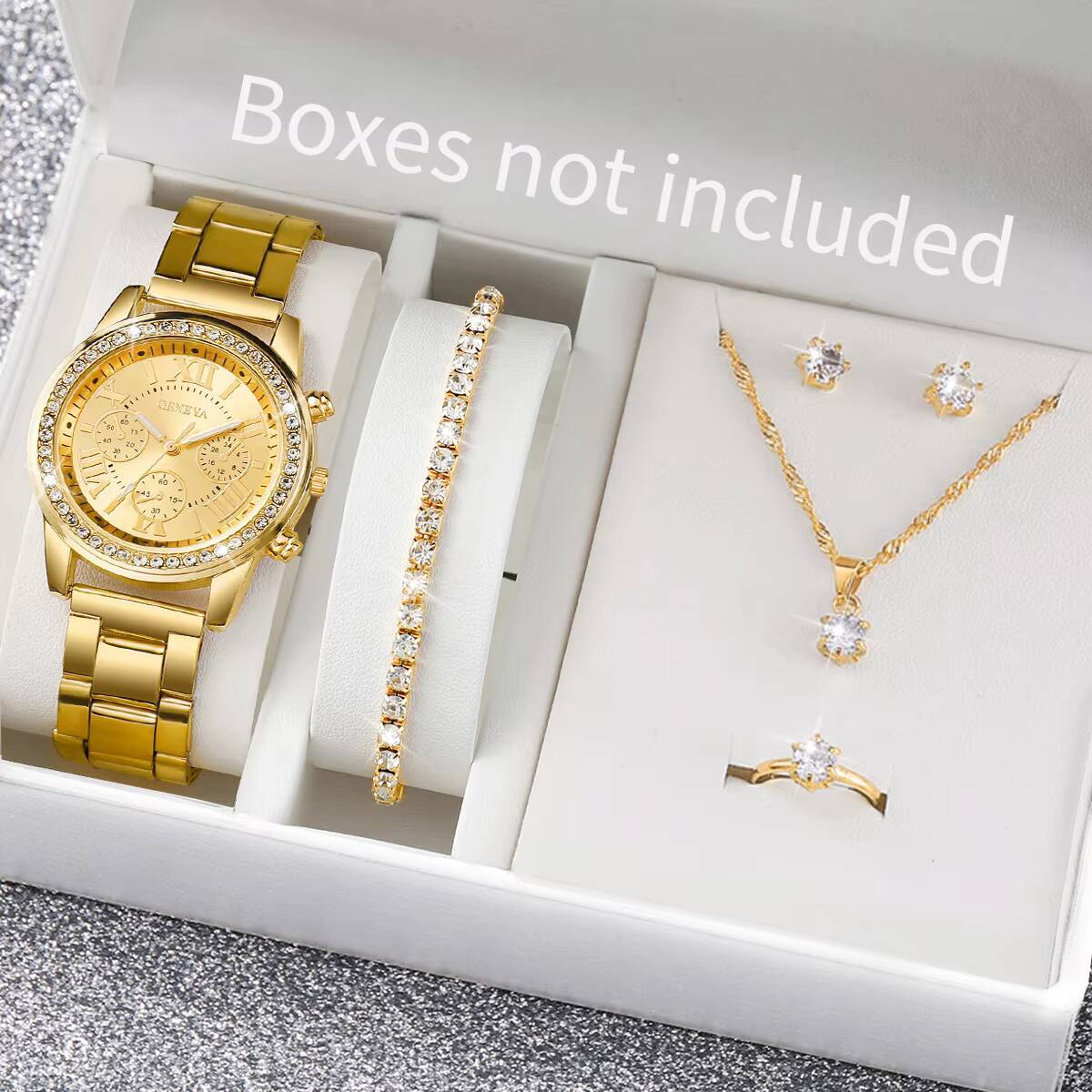 Jewelry Watches Women - 6 adet/takım moda taklidi kadın saatler