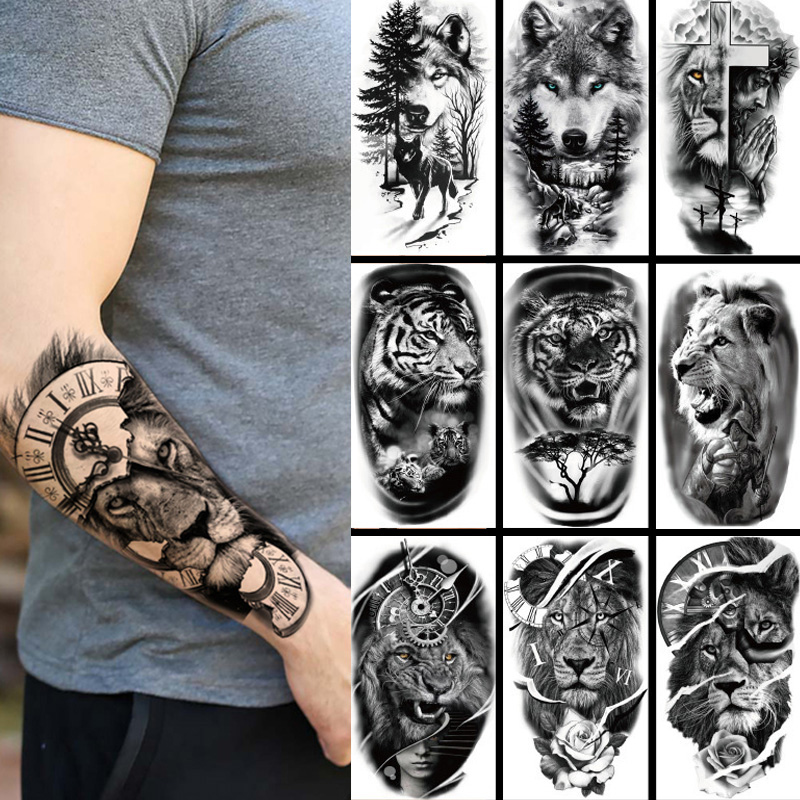 Wolf Jewelry & Watches Tampa Reviews - Su geçirmez geçici dövme etiket orman