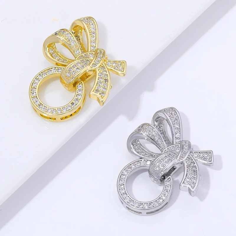 Gold Plated Ring - 18K Altın Kaplama İnci Klipsler Konnektörler