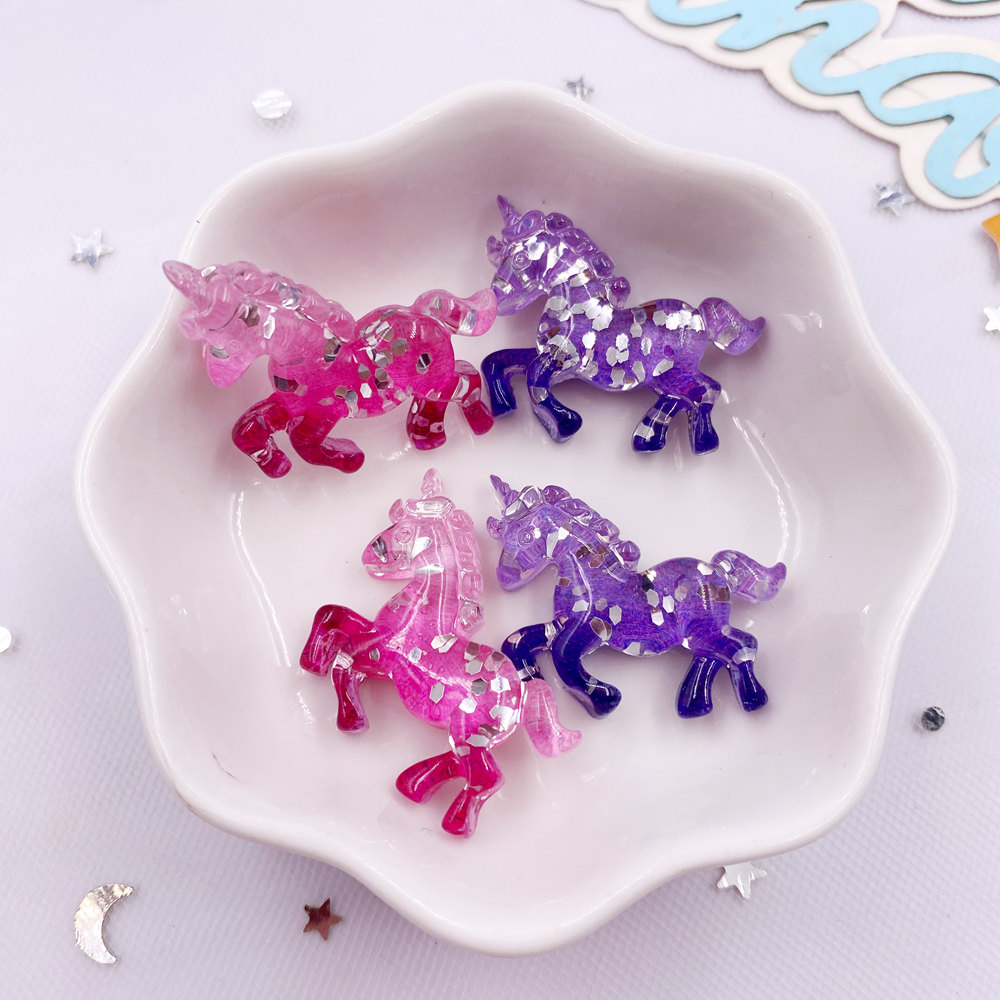 Paradise Jewelry & Watches Llc Miami - 6 adet renkli reçine Glitter 3D