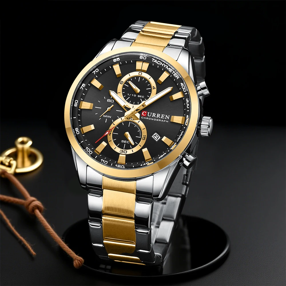 Jewellery Watches - CURREN Casual Kuvars Chrono Spor Saatler