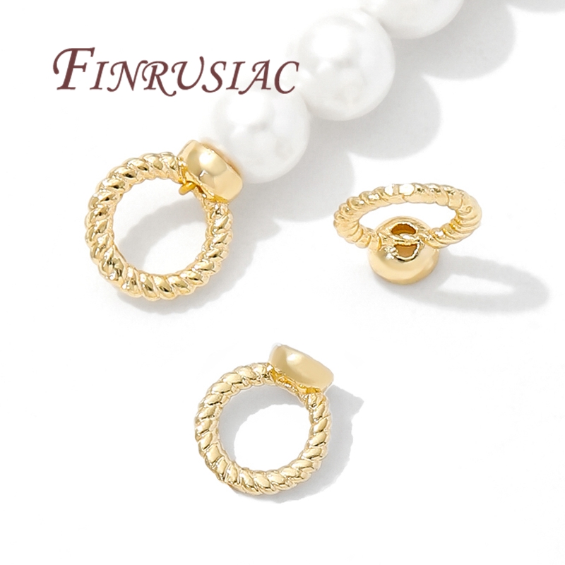 Gold Plated Ring - 7.5mm Uç Bağlantı Halkası 18K Altın