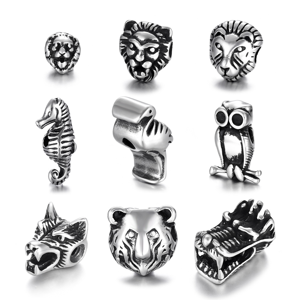 Wolf Jewelry & Watches Tampa Reviews - Paslanmaz Çelik Hayvan Kurt Viking Savaşçı