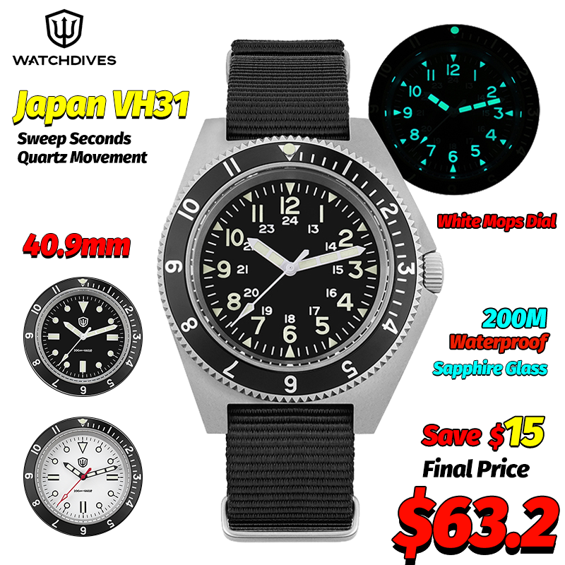 Jewelry Watches Box - Watchdives WD1972 Kuvars İzle Safir Aydınlık