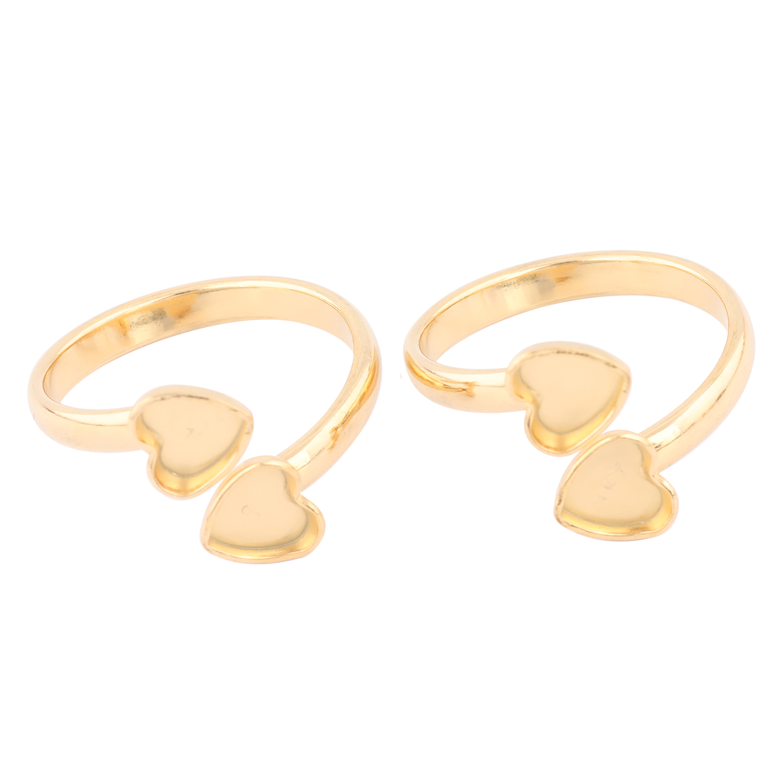 Gold Plated Ring - 10 adet Paslanmaz Çelik Altın Kaplama