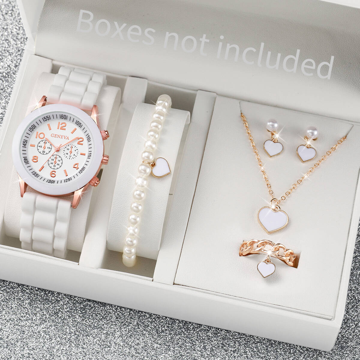 Mystery Jewelry Jar Watches - 5/6 adet moda kadın saatler takı