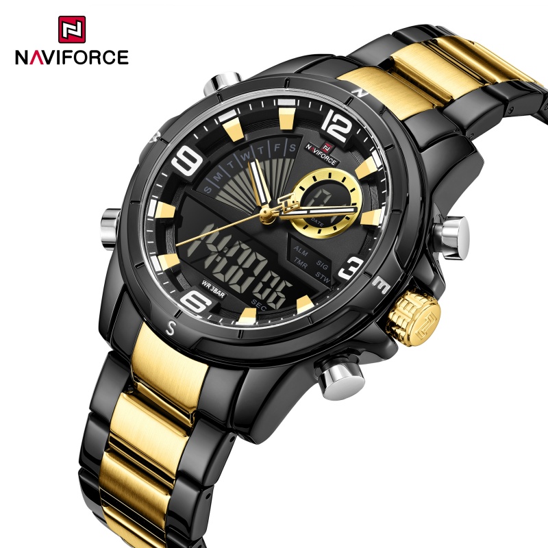 Watch Display Box - NAVIFORCE Erkekler Çift Ekranlı Saat 3ATM