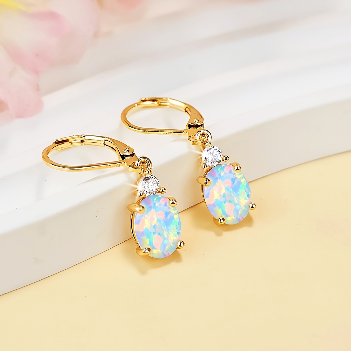 Boho-Şık |   Şık] Sevgililer G - Opal Earrings Dangle incelemesi ve fiyatı