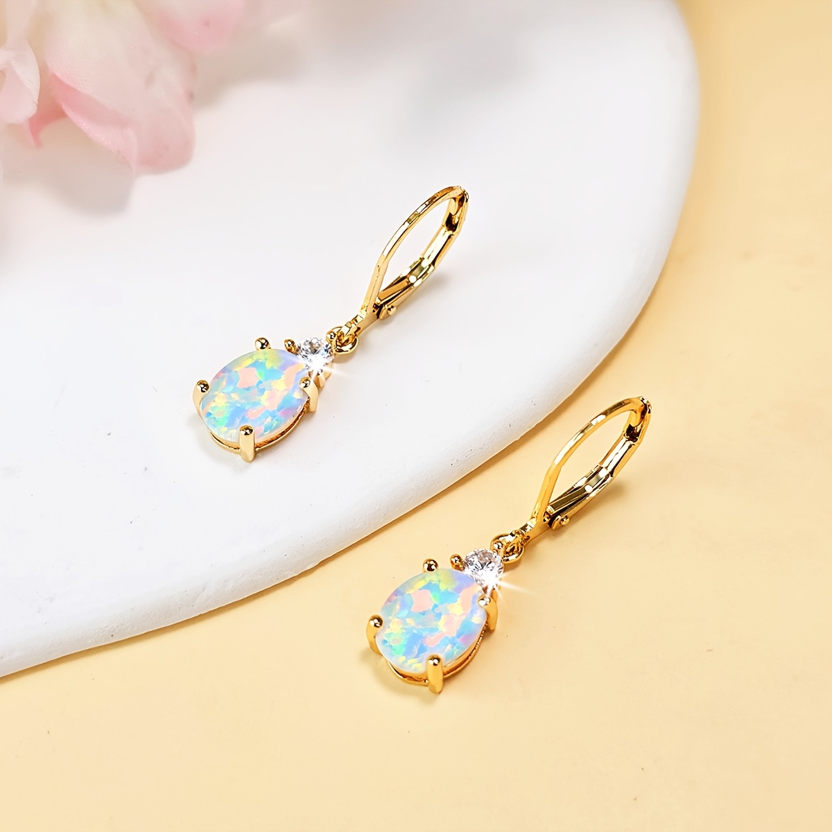 Boho-Şık |   Şık] Sevgililer G - Opal Earrings Dangle incelemesi ve fiyatı