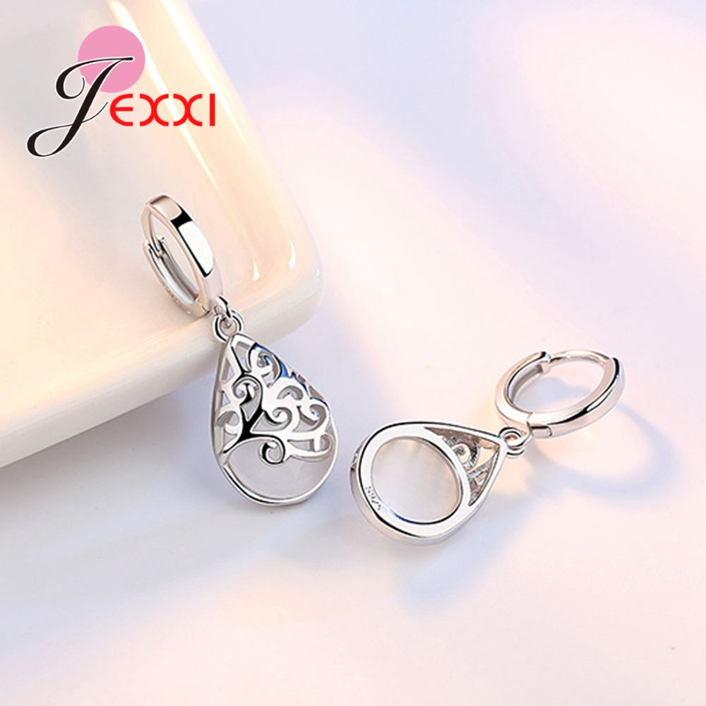 Hakiki 925 Ayar Gümüş Ayışığı  - Opal Earrings Dangle incelemesi ve fiyatı
