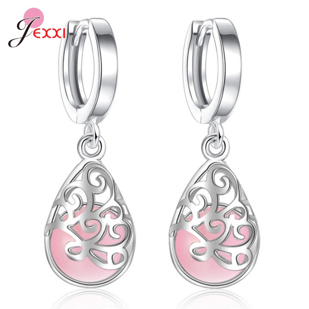 Hakiki 925 Ayar Gümüş Ayışığı  - Opal Earrings Dangle incelemesi ve fiyatı
