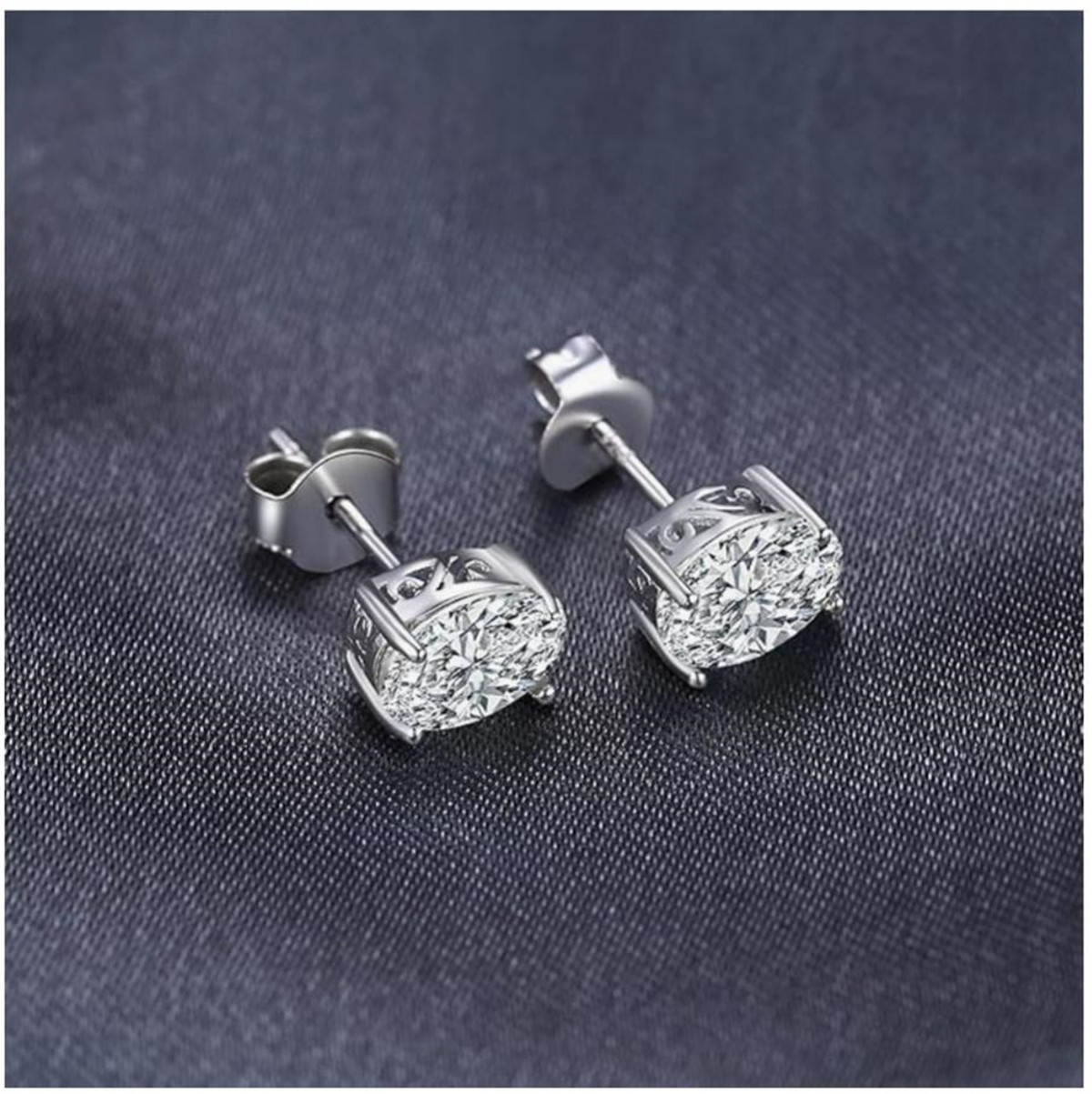 14K altın fiziksel gerçek altı - Diamond Stud Earrings incelemesi ve fiyatı