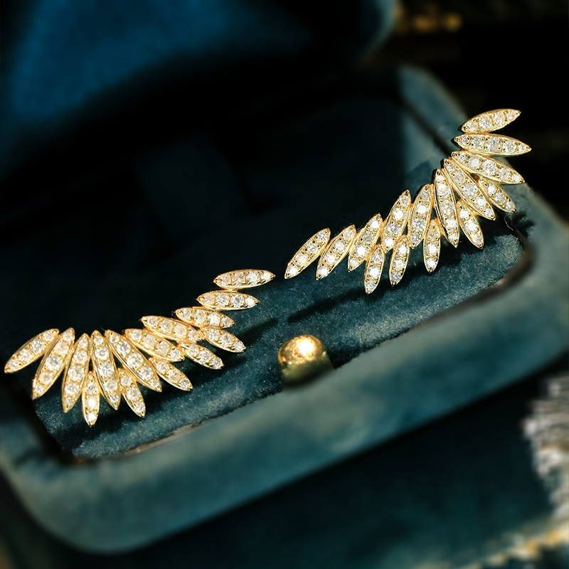 Aazuo 18K Beyaz Altın Sarı Alt - Diamond Stud Earrings incelemesi ve fiyatı