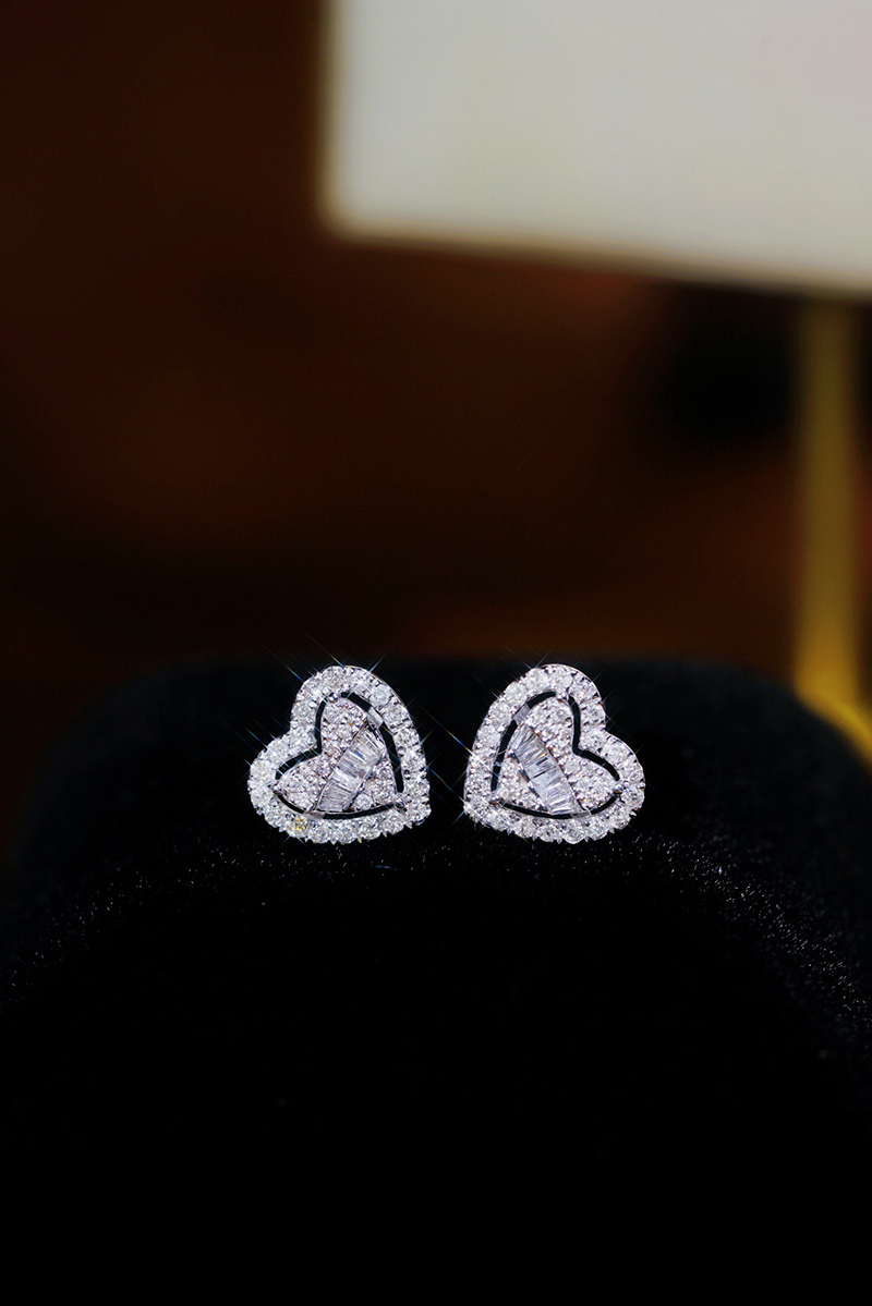 LUOWEND %100 18K Beyaz Altın K - Diamond Stud Earrings incelemesi ve fiyatı