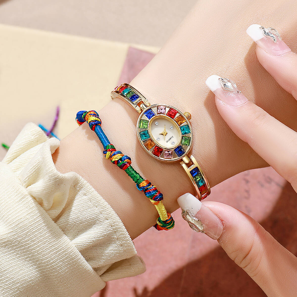 2 adet/takım lüks taklidi kadı - Jewelry Watches Women incelemesi ve fiyatı