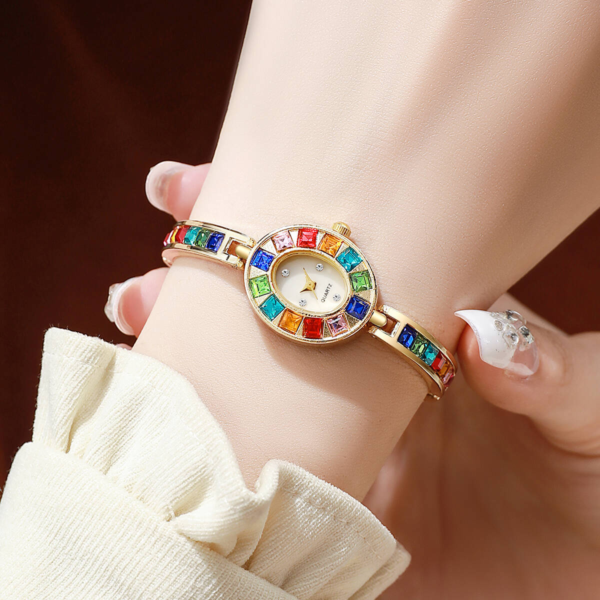 2 adet/takım lüks taklidi kadı - Jewelry Watches Women incelemesi ve fiyatı
