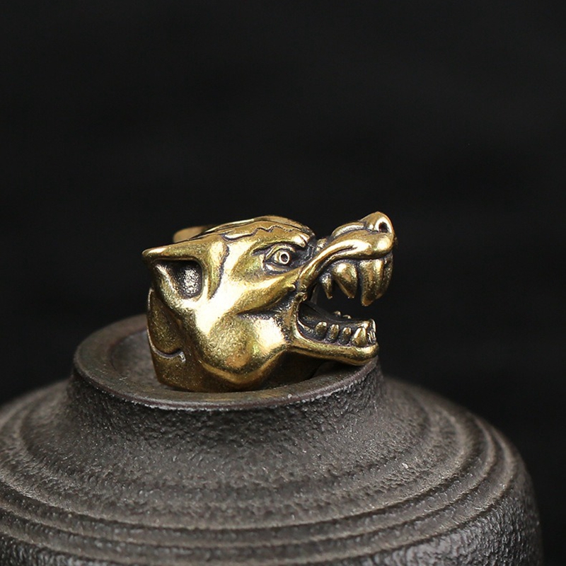 Hayvan kurt Warriors kafa heyk - Wolf Jewelry & Watches Tampa Reviews incelemesi ve fiyatı