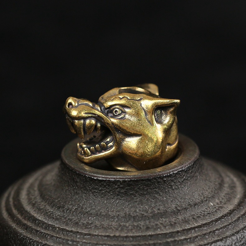 Hayvan kurt Warriors kafa heyk - Wolf Jewelry & Watches Tampa Reviews incelemesi ve fiyatı