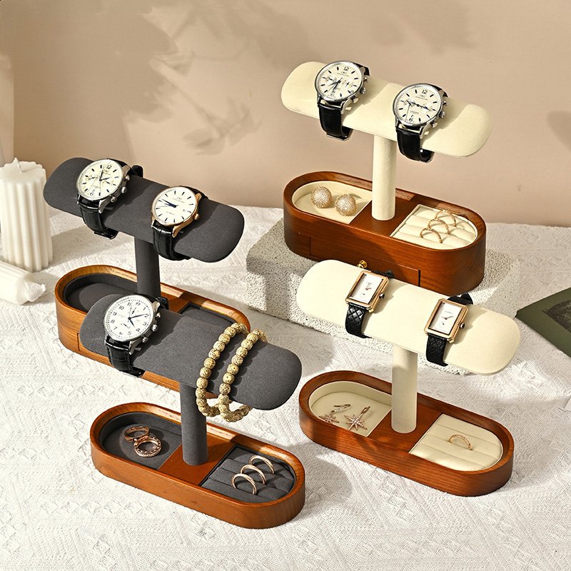 Oirlv katı ahşap saat organiza - Jewelry Box Watches Bracelets incelemesi ve fiyatı