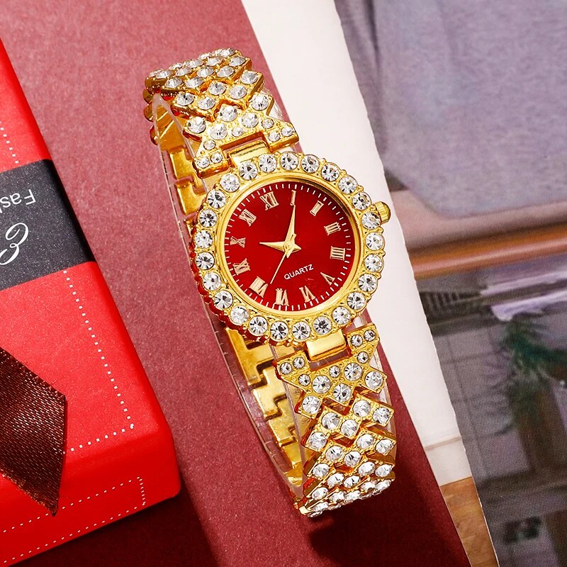Altın lüks İzle kadınlar yüzük - Mystery Jewelry Jar Watches incelemesi ve fiyatı