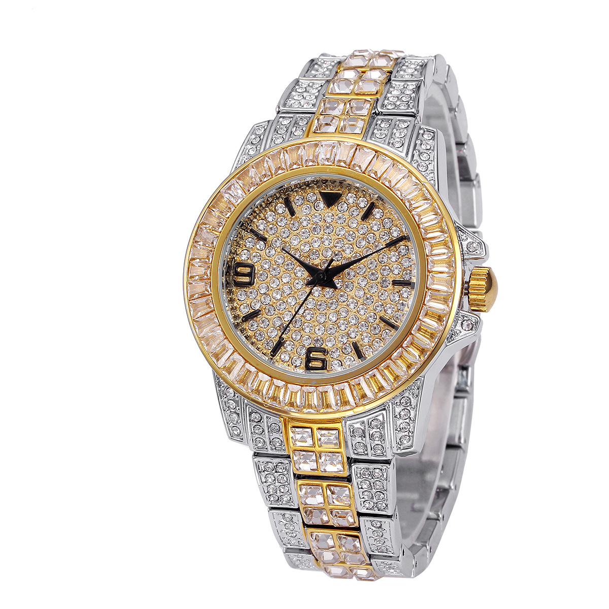 Lüks Tam Taş Kuvars Saatler Er - Jewelry Watches Women incelemesi ve fiyatı