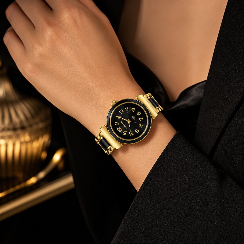 Lüks iki tonlu alaşım kadın sa - Jewelry Watches For Ladies incelemesi ve fiyatı