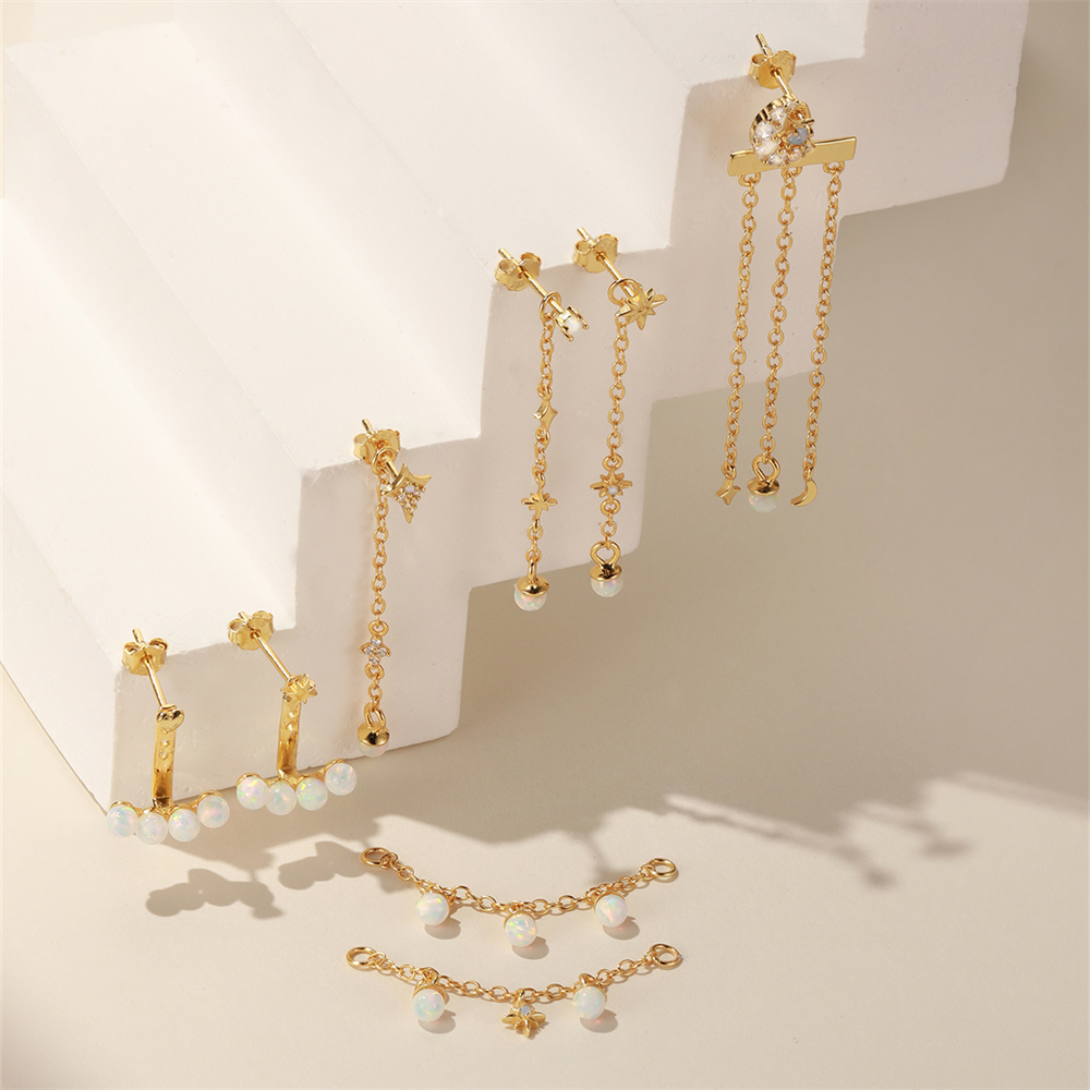 CANNER 1 adet 925 ayar gümüş s - Opal Earrings Dangle incelemesi ve fiyatı
