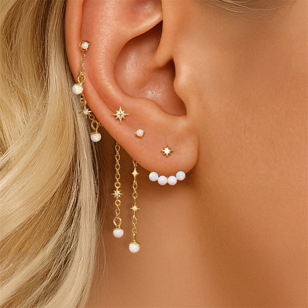 CANNER 1 adet 925 ayar gümüş s - Opal Earrings Dangle incelemesi ve fiyatı