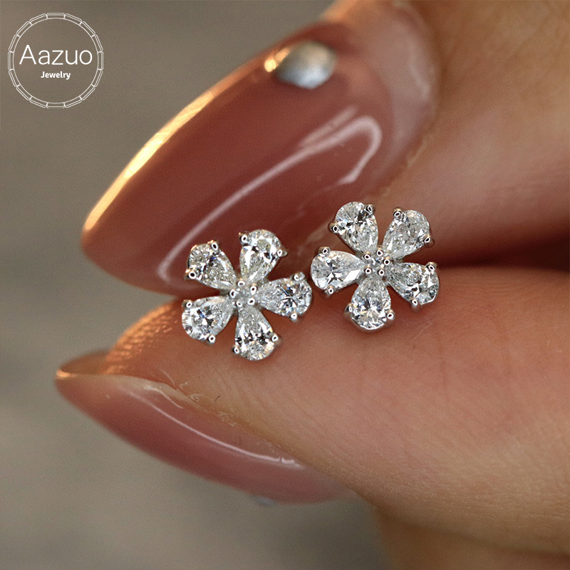 Aazuo Güzel Takı 18K Orijinal  - Diamond Stud Earrings incelemesi ve fiyatı