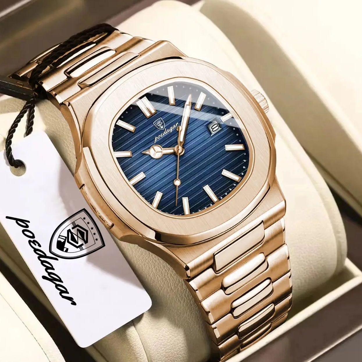 POEDAGAR Üst Düzey Moda Kare E - Rg Watches & Jewelry Gmbh incelemesi ve fiyatı