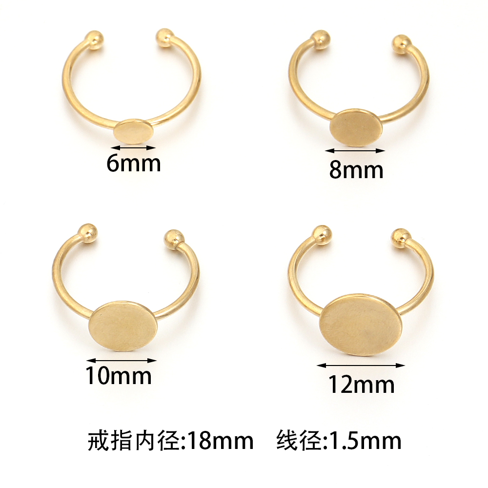 5 adet/grup Paslanmaz Çelik Al - Gold Plated Ring incelemesi ve fiyatı