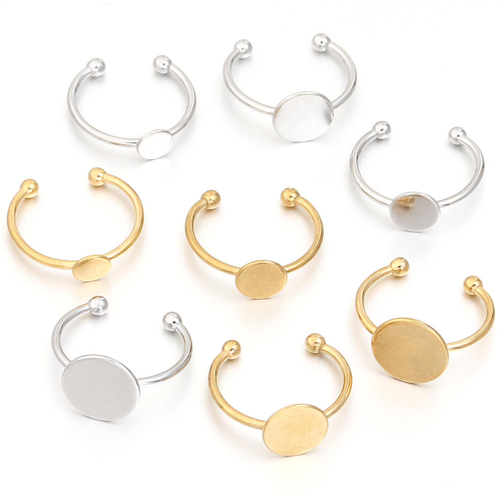 5 adet/grup Paslanmaz Çelik Al - Gold Plated Ring incelemesi ve fiyatı