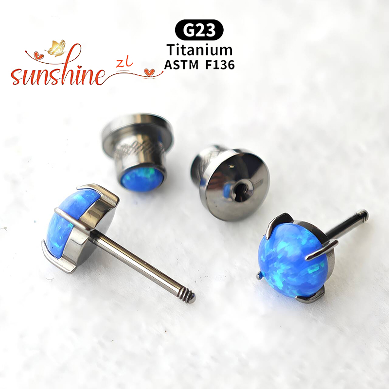 2 adet ASTM F136 titanyum Opal - Opal Earrings Dangle incelemesi ve fiyatı