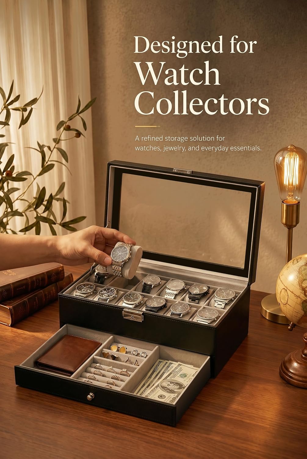 Erkekler İçin Saat Kutusu Düze - Watch Display Box incelemesi ve fiyatı