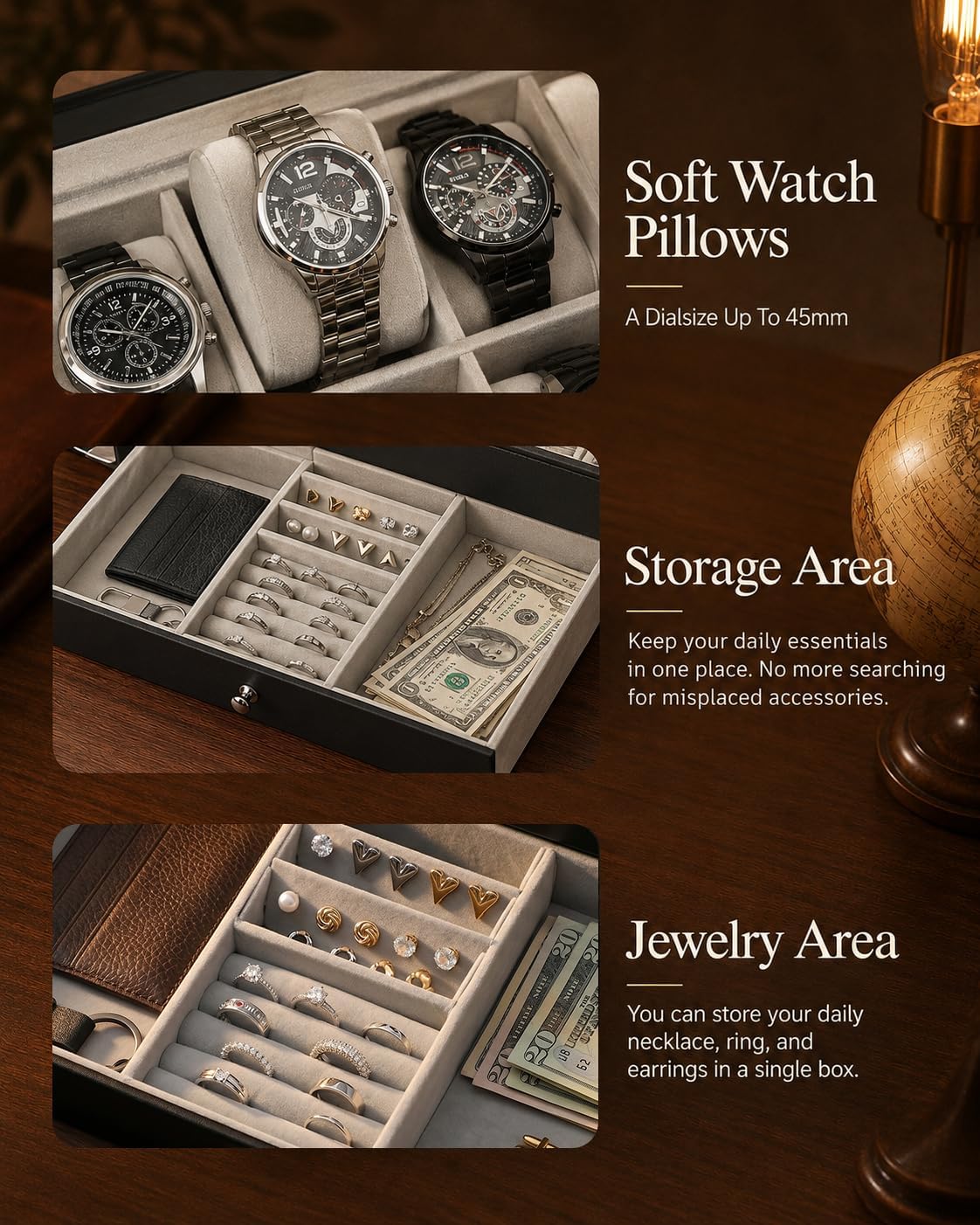 Erkekler İçin Saat Kutusu Düze - Watch Display Box incelemesi ve fiyatı