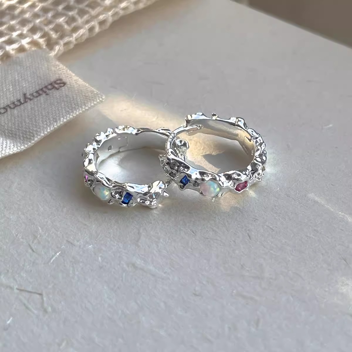 925 Ayar Gümüş Opal Halka Küpe - Opal Earrings Dangle incelemesi ve fiyatı