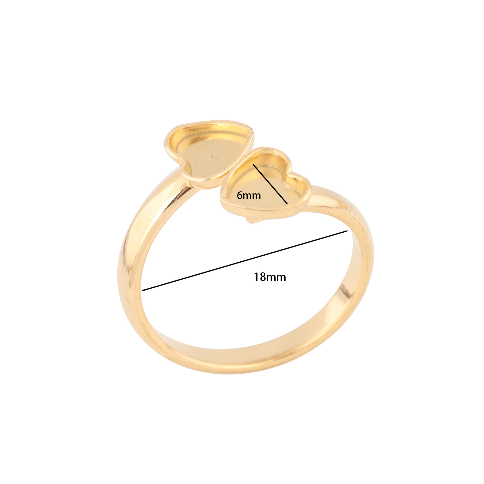 10 adet Paslanmaz Çelik Altın  - Gold Plated Ring incelemesi ve fiyatı