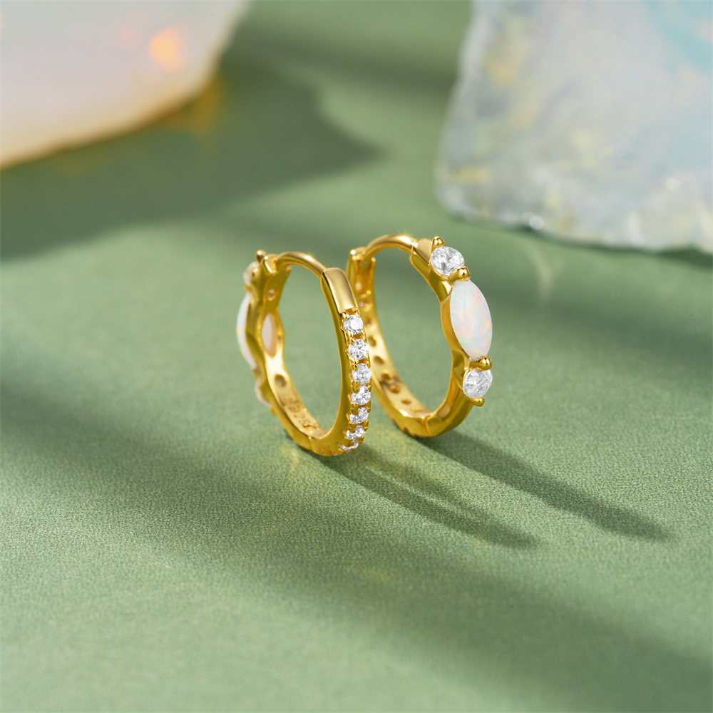 CANNER 925 ayar gümüş at gözü  - Opal Earrings Dangle incelemesi ve fiyatı