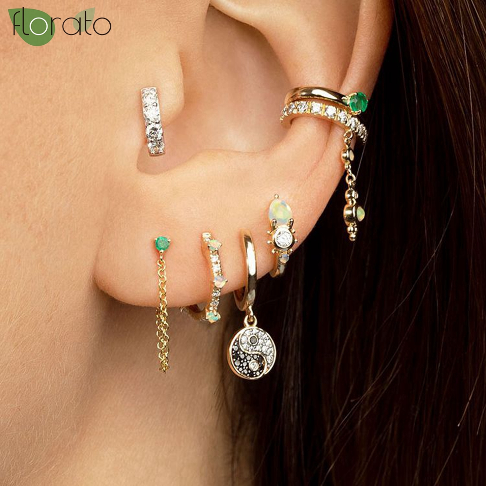 925 Ayar Gümüş İğne Zarif Küçü - Opal Earrings Dangle incelemesi ve fiyatı
