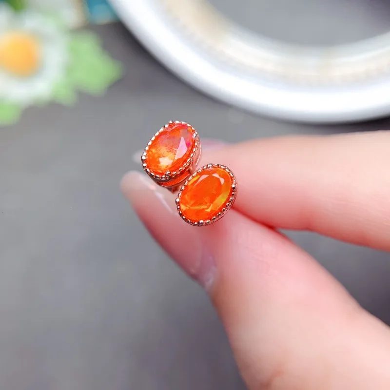 Turuncu Ateş Opal Nadir Küpe G - Opal Earrings Dangle incelemesi ve fiyatı
