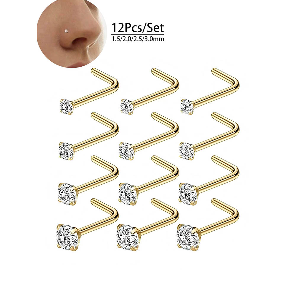 12 Parça Tam Set 316L Hipoaler - Diamond Stud Earrings incelemesi ve fiyatı