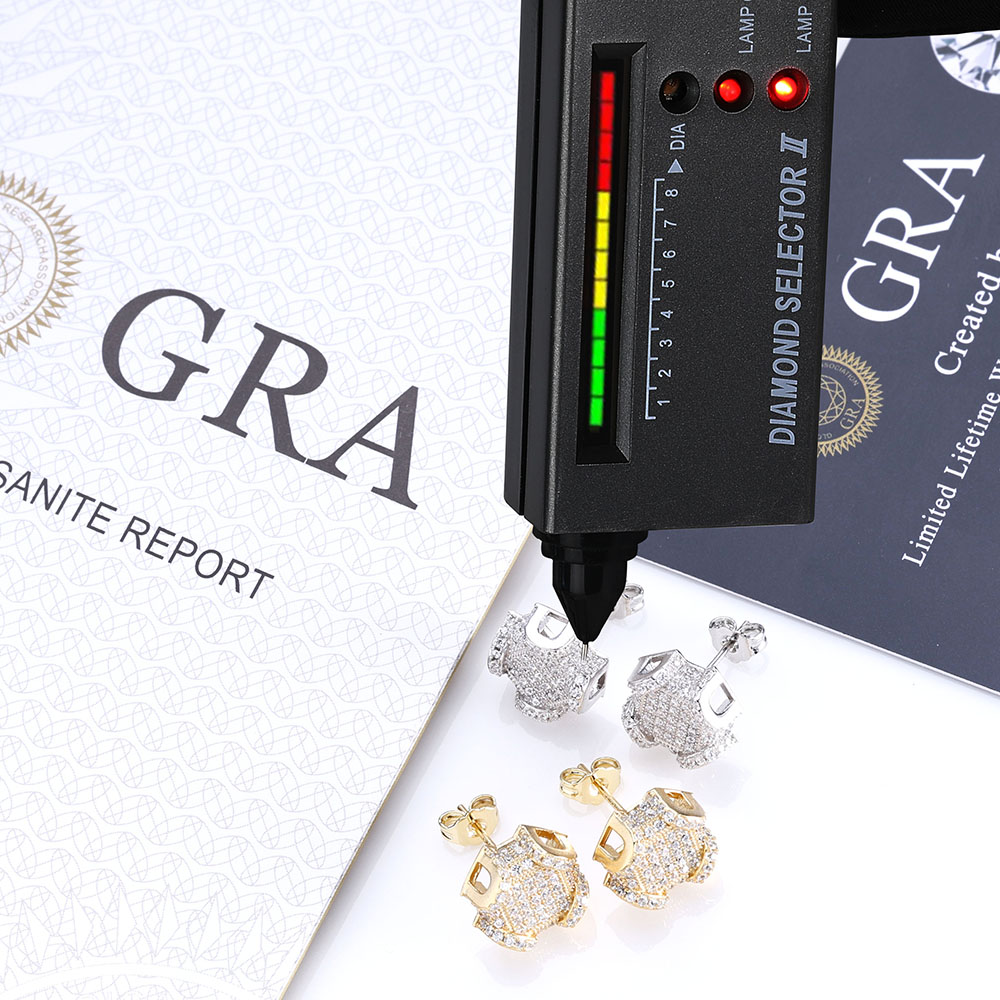 ESKEEM Güzel Takı 12mm Buzlu O - Diamond Stud Earrings incelemesi ve fiyatı