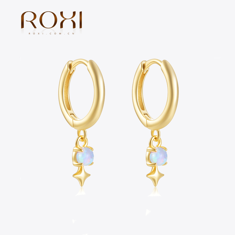ROXI Beyaz Opal Damla Hoop Küp - Opal Earrings Dangle incelemesi ve fiyatı