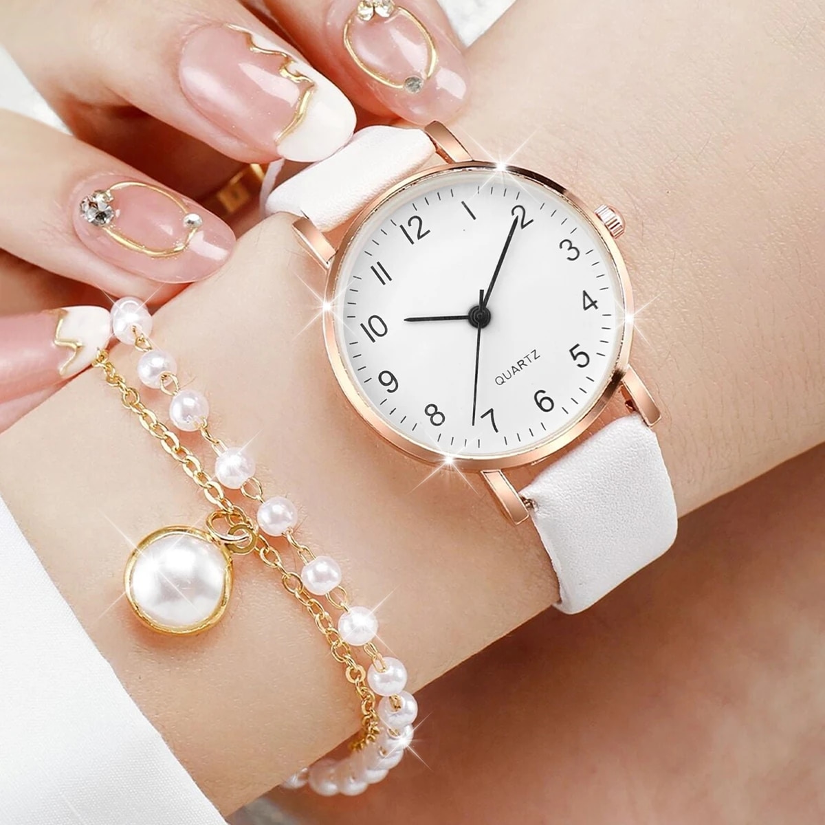 Kadınlar İçin Gül Altın İncili - Jewelry Watches For Ladies incelemesi ve fiyatı